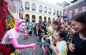 Parade of International Youth Dance Festival held in Macao