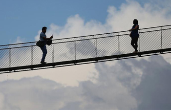 In pics: suspension bridge in Kirtipur, Nepal