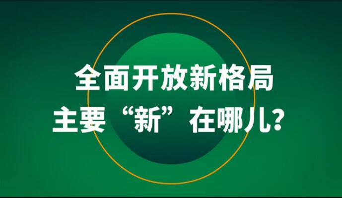 全面開放新格局主要“新”在哪兒？